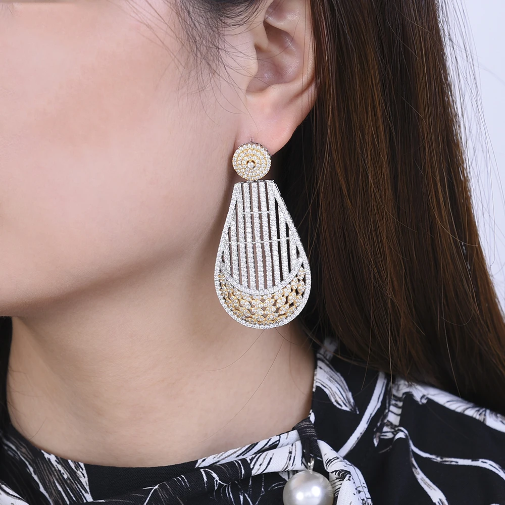 

missvikki Hypoallergenic professional women must-have jewelry Trendy Pendant Earrings for Women Important Occasion Accessories