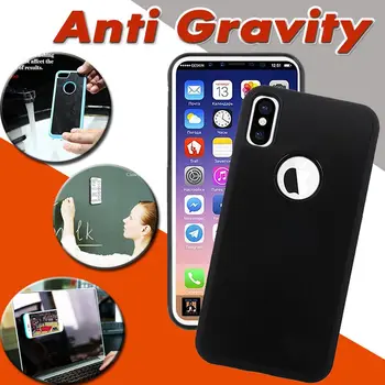

500pcs Anti Gravity Luxury Nano Suction Magical Case For iPhone XS Max XR X 8 7 6 6S Plus WallShockproof TPU + PC Cover
