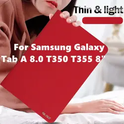 Для Samsung Galaxy Tab A T350 стенд из искусственной кожи чехол для Samsung Galaxy Tab 8,0 T350 T355 8 "чехол для планшета модные чехлы