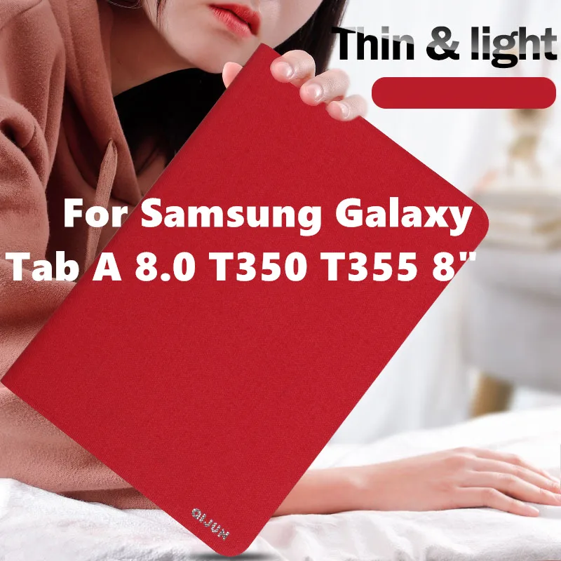 

For Samsung Galaxy Tab A T350 Stand PU Leather Cover Case for Samsung Galaxy Tab A 8.0 T350 T355 8" Tablet Case Fashion cases