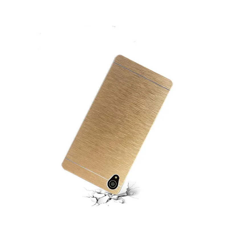 For Sony Xperia M4Aqua C5 C4 C3 T3 E4 M2 M5 Z1 Compact Z2 Z3 Compact Z4 Compact Z5 Brushed Metal Aluminium case Hard Back cover