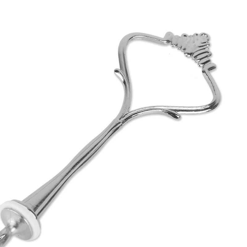 Cake Decorating Tools Cake Stand 10 Set of 3 Tier Three Layers Cake Plate Stand Holder Crown Metal Rod Fitting Hardware Rod Plate Holder Silver-20