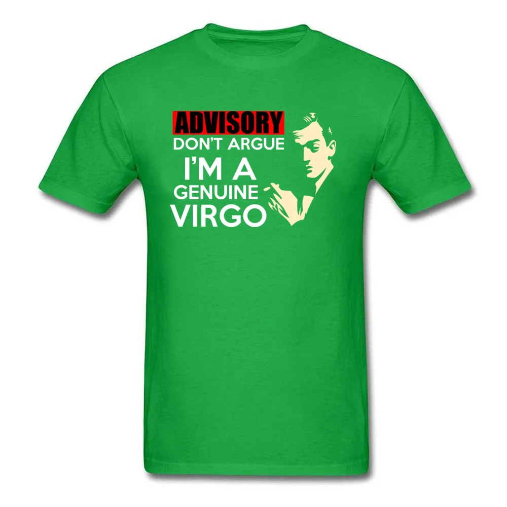 Funny IM A GENUINE VIRGO Short Sleeve Summer Fall Tops & Tees Discount Round Collar 100% Cotton Fabric Tops Shirt Mens T-Shirt IM A GENUINE VIRGO green