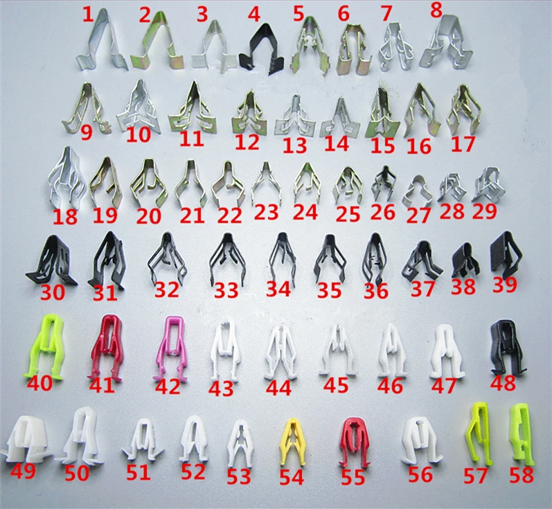 

15PCS Universal Auto Plastic Fastener Clip For All Cars Dashboard DVD CD Console Panel Trim Metal Rivet