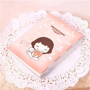 Симпатичный мини Тетрадь дневник Cookie Девушка планировщик карман журнала