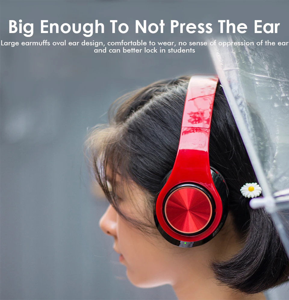 Bluetooth Headphone Luminous Wireless Headphones Bluetooth With Microphone noise cancelling MP3 Player for iphone samsung (7)