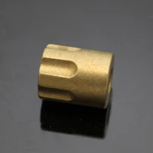 1 шт. латунные револьвер формы латунные EDC бусы на веревочке нож бусины веревка шнур браслет бусины на шнурке Подвески уличные аксессуары