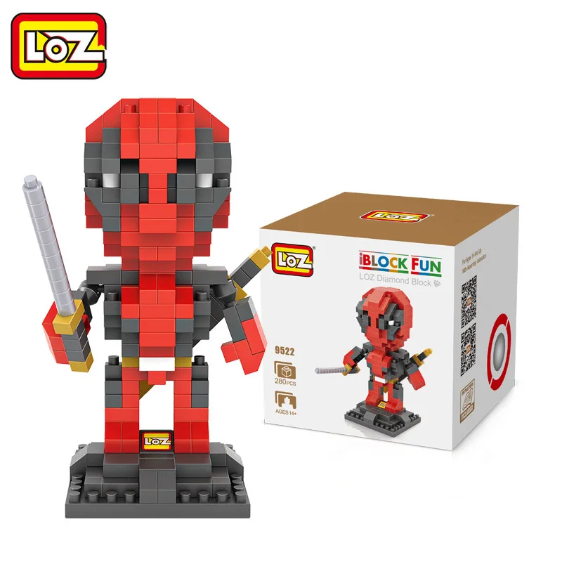 

LOZ mini Block Action Figure Diamond Building Arrow Hawkeye Red Skull Deadpool Arrow Hawkeye Anime Juguetes diy collection toys