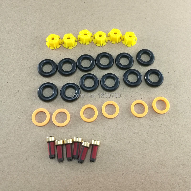 Набор для ремонта инжектора уплотнитель 6 типов Bosch VW Golf II IV Jetta Passat Vento 1 u 2 0 l|kit