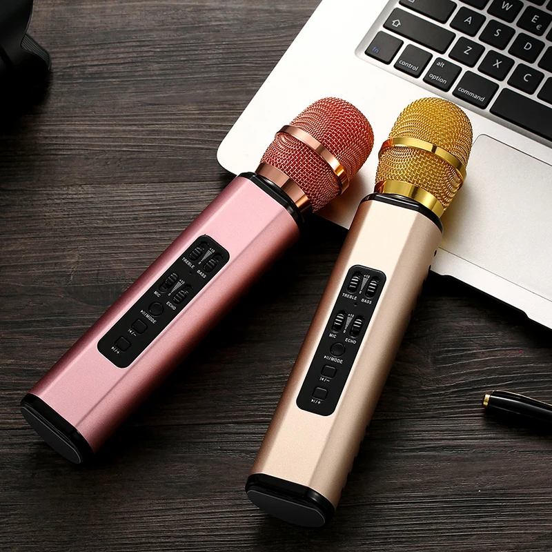

Portable Mikrofon Phone Player Wireless Microphone Karaoke Bluetooth Mic Magic Karaoke Handheld Speaker MIC Speaker Record Music