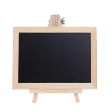 Деревянная настольная доска двухсторонняя грифельная доска для сообщений детская игрушка