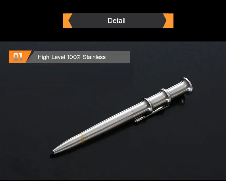 QULLOO B001 инструмент для самозащиты аварийный инструмент стеклянный выключатель офисная ручка EDC из нержавеющей стали тактическая ручка для самообороны