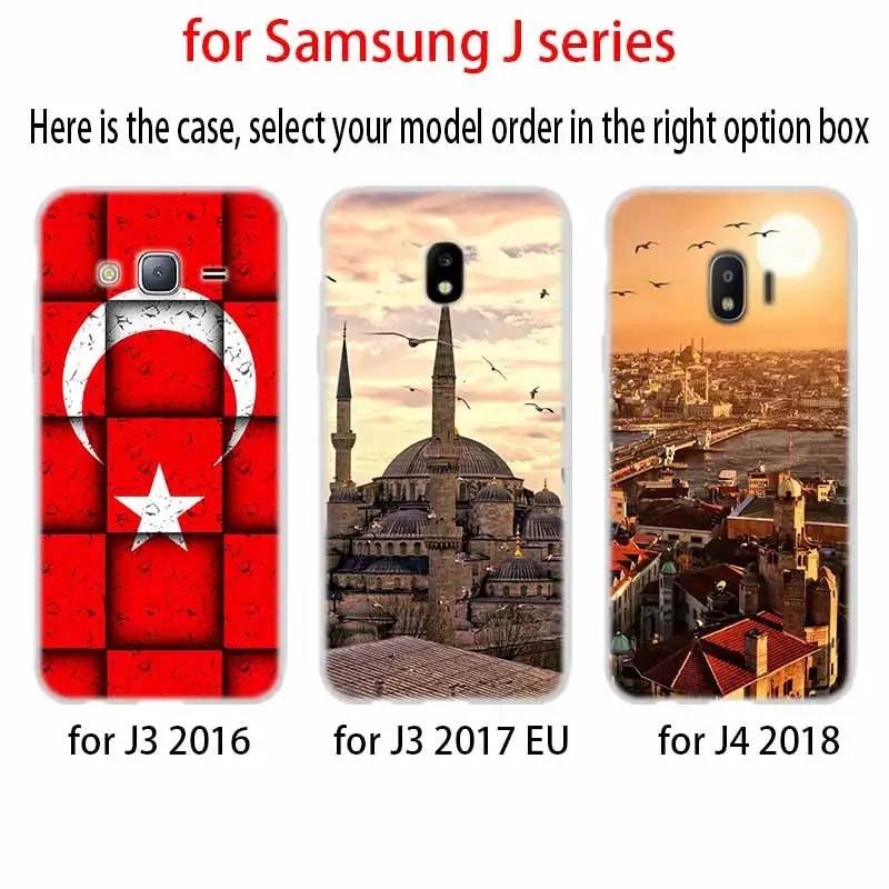 Мягкий чехол для телефона Samsung Galaxy J6 J8 J3 J5 J7 J4 Plus 2018 2016 2017 EU Prime Pro Ace j610 флаг Турция