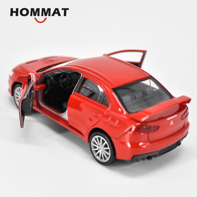 HOMMAT 1:36 Mitsubishi Lancer Evolution X EVO литье под давлением игрушечный автомобиль модель Черная пятница подарок автомобили игрушки для детей