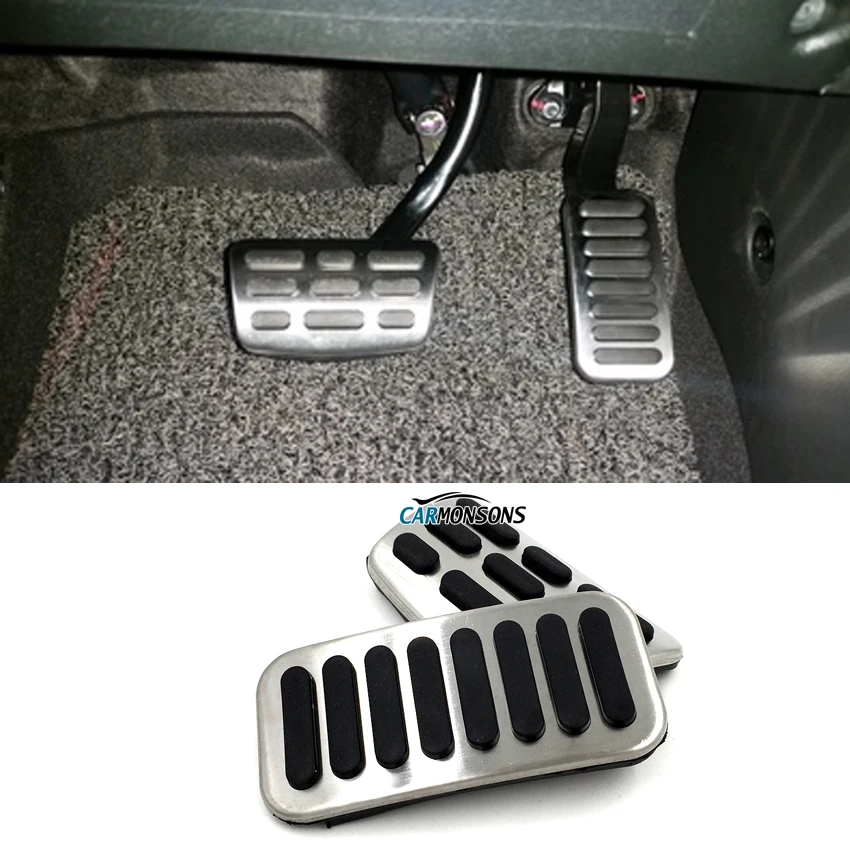 

Carmonsons for Hyundai Elantra (AD) 2016+ i30 2017+ Kona Gas Fuel Brake Pedal Pads Cover Accessories Car Styling