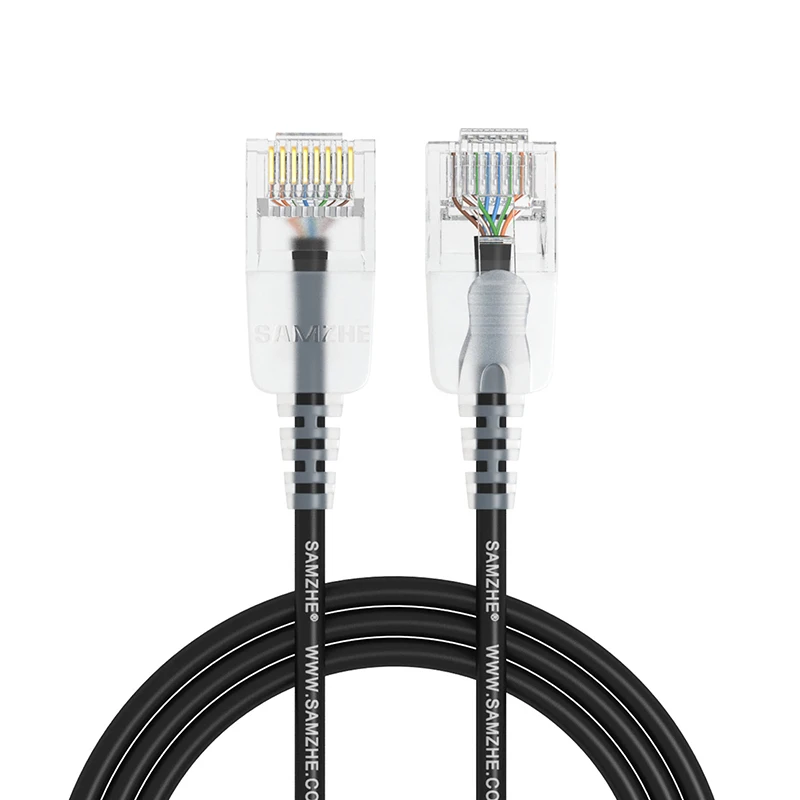 Кабель Ethernet SAMZHE cat6 500 МГц 1000 Мбит/с ультратонкая Сеть RJ45 сетевой кабель Lan патч