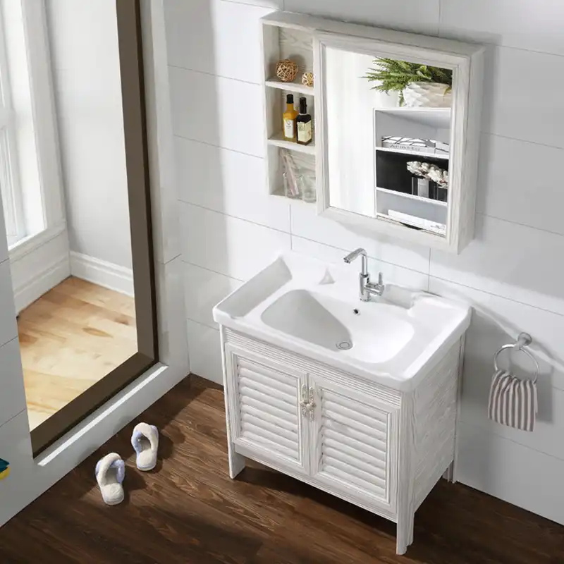 Aluminum Alloy Bathroom Cabinet Combination Toilet Washbasin