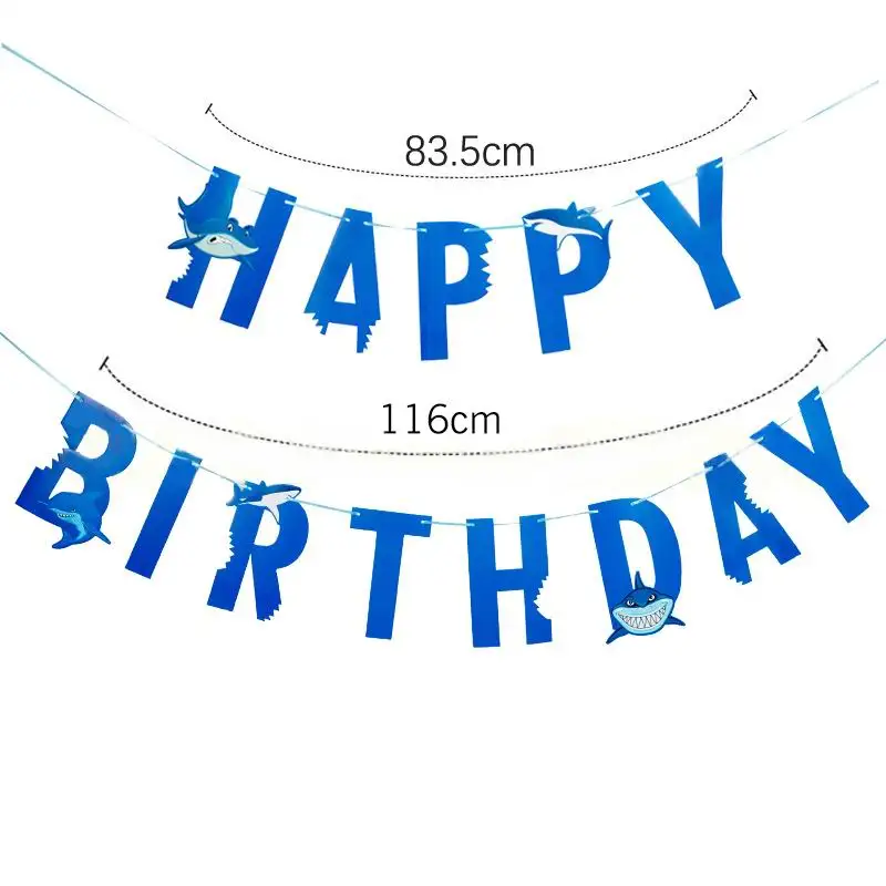 День рождения набор Морская Акула латексный шар воздушный фольгированный шар малыш Акула тематическая вечеринка на день рождения Декор торт Топпер бумажный баннер поставка - Цвет: 3