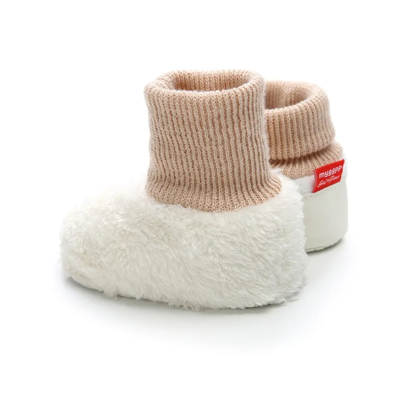 Baby Boys Girsl Cotton Casual Shoes First Walkers Newborn Cute Non-slip Soft Soled Walking Shoe Windproof Baby Boots