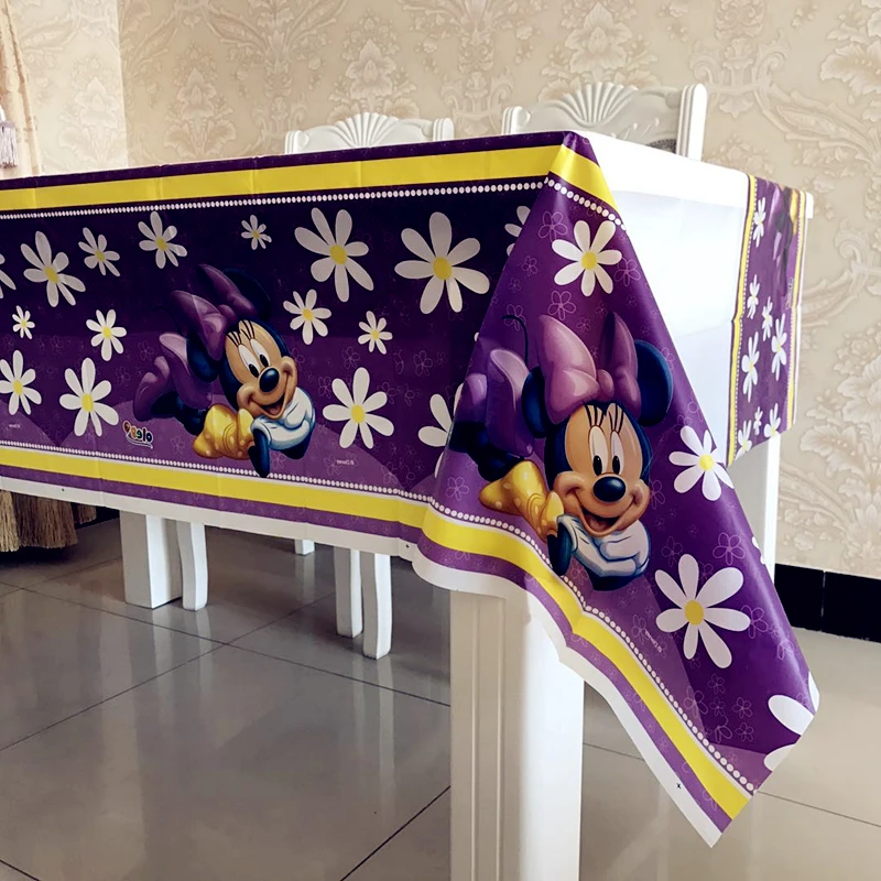 Adult Happy Birthday Party Supplies Purple Minnie Mouse Disposable