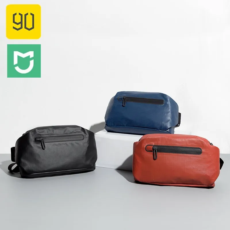 

Xiaomi Small Capacity Waist Bag Waterproof Fashion 90Fun Function Waist Packs Backpacks Warning Light Bar Postman Bag