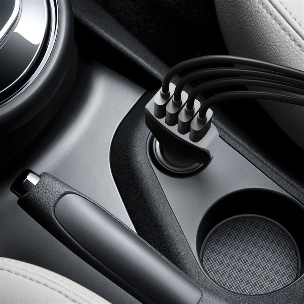 Автомобильное USB быстрое зарядное устройство QC3.0 4 порта USB быстрая зарядка, автомобильное зарядное устройство