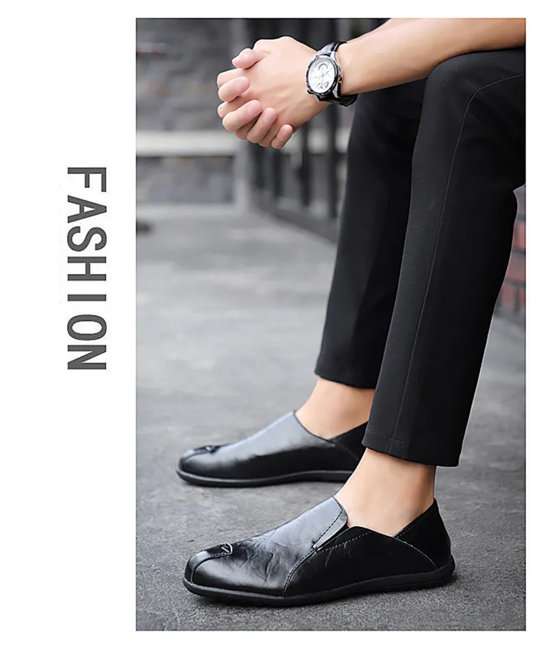 UPUPER/Мужская обувь из натуральной кожи, люксовый бренд 2019, мужские лоферы, Мокасины, дышащие слипоны, мужская повседневная обувь, большие