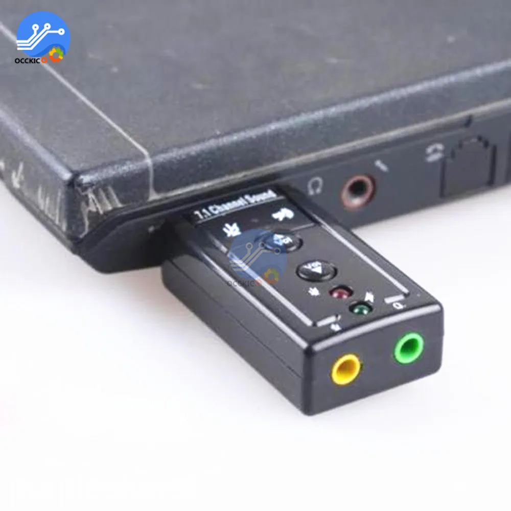 Внешний мини USB Звуковой адаптер карта 2 0 7 1 до 3 5 мм для наушников аудиоресивер