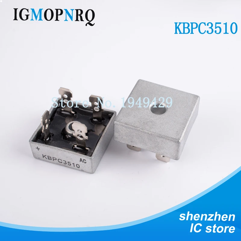 

2PCS/LOT KBPC3510 35A 1000V DIP Diode Bridge Rectifier Original Free Shipping