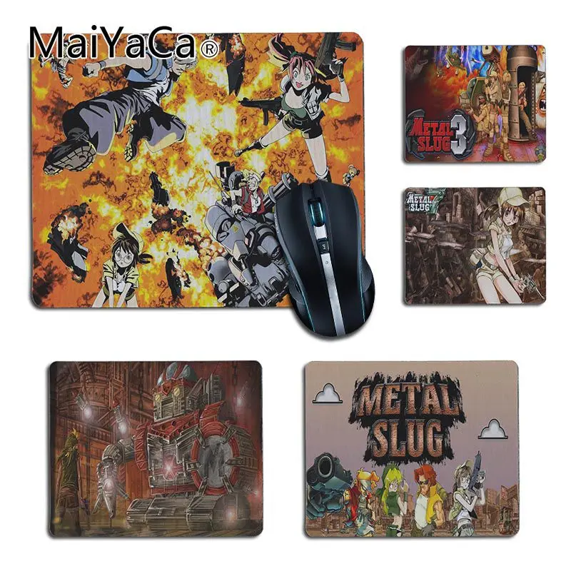 

MaiYaCa High Quality Metal Slug Office Mice Rubber Mouse Pad DIY Carpet Top Selling Customized Non-Slip Gaming mouse pad muismat