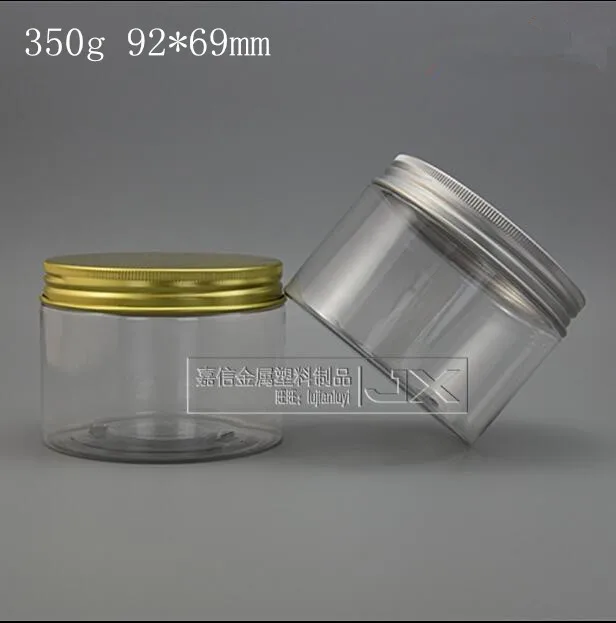 

350g/ml Clear Lucencency Plastic Jar bottle Wholesale Retail Originales Refillable Cream Butter Honey Empty Cosmetic Containers