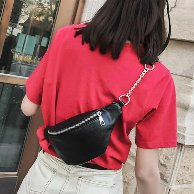 Bum Bag Fanny Pack Travel Waist Festival Money Belt Leather Pouch Holiday Wallet 