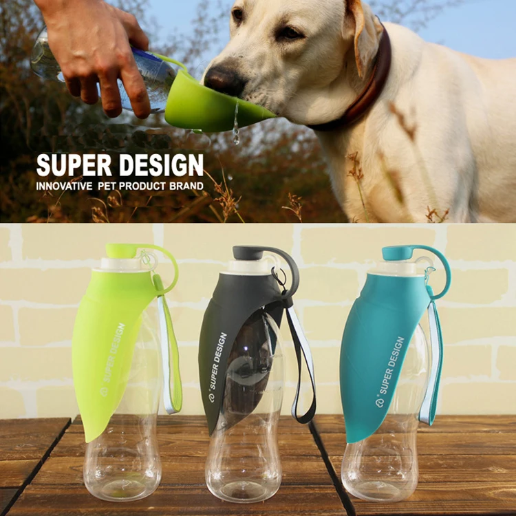 Sudui 650Ml Sport Portable Pet Dog Water Bottle Expandable Silicone Travel Dispenser Pet Cat Dog Bowl Feeder Tray For Drinking (7)