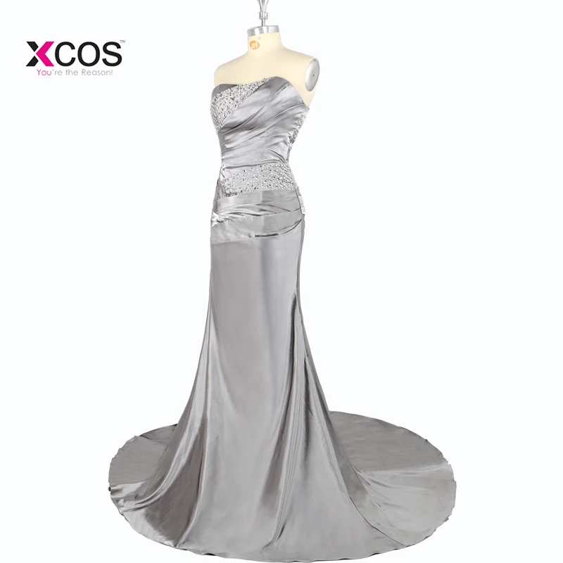 Brautjungfernkleid 2018 длинное серое платье подружки невесты для свадеб милое без рукавов