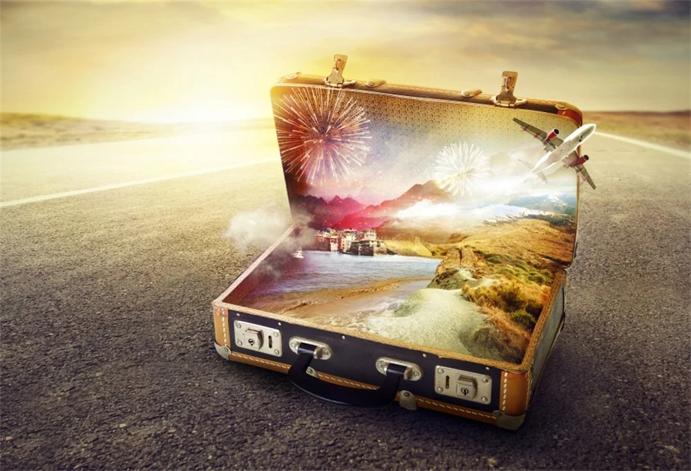 Laeacco Magic Box самолет фейерверк сокровище ребенок фотографические фоны Индивидуальные фотографии фонов для фотостудии