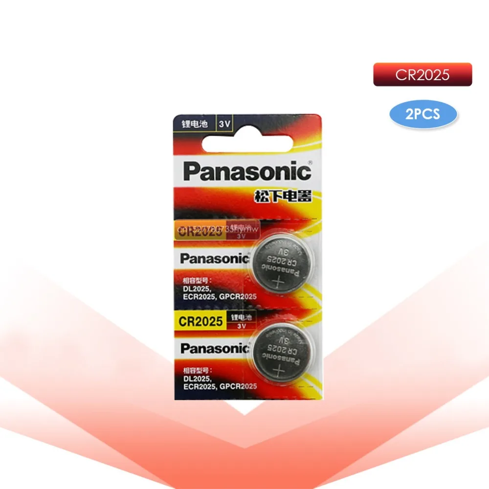 PANASONIC 2 шт. оригинальный cr2025 ECR2025 BR2025 DL2025 KCR2025 LM2025 3 В литиевая батарейка для часов