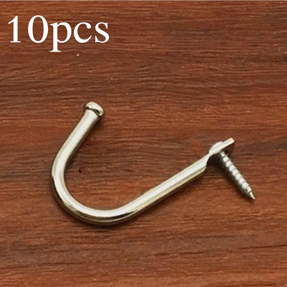 Mini Hooks Wall Door Kitchen Fitting Room Hanger Holder Rack Storage Organizer Iron Hanging 10pcs Clothes Key Bag