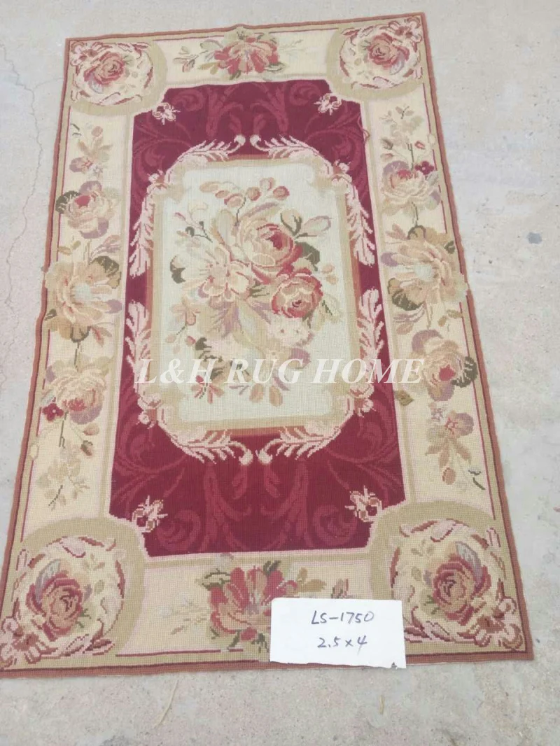 2,5 'x4' ручной работы вязанное крючком шерстяное изделие ковры, ручной работы Новая Зеландия шерстяные ковры