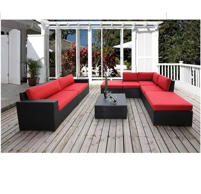 New arrival outdoor all weather rattan garden sofa sets furniture sales