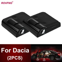 ROVFNG Car Door Led Welcome Light Laser Projector Ghost Shadow For Dacia Logan Lodgy Duster Sandero