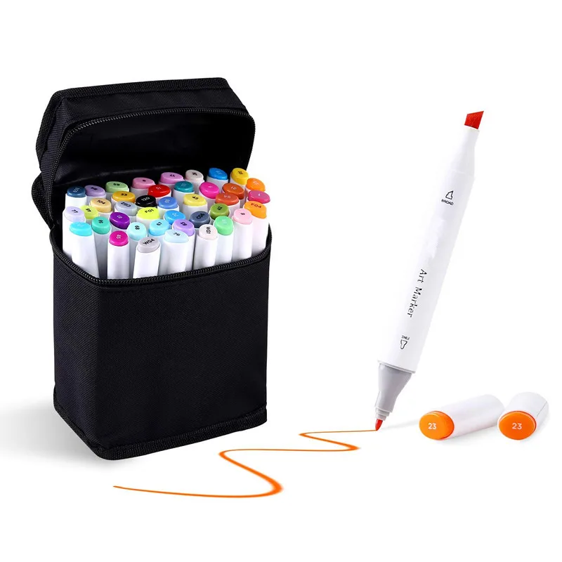 

Dual Brush Pen, 40 Color Art Markers Set, Calligraphy Brush Marker Pens, Permanent Waterproof Student Craftwork Pen Art Painting