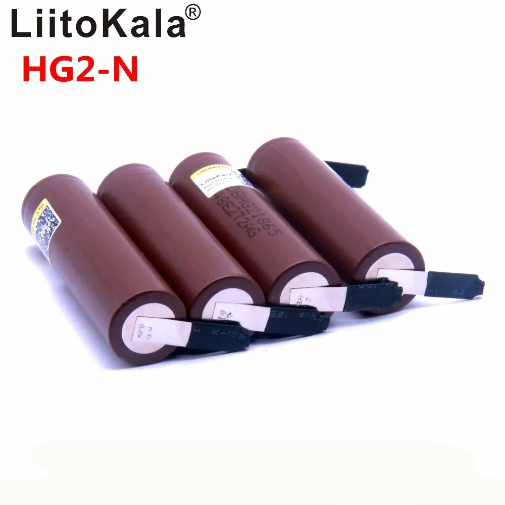 Аккумулятор 18650 3000 мА/ч LiitoKala HG2 da Оригинальная батарея para 3 6 V descarga 20 dedicado a cigarro