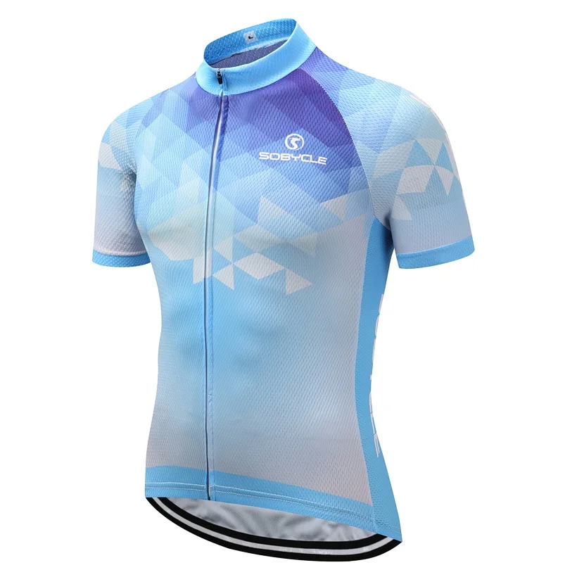 summe season Blue pro cycling jersey MTB Ropa Ciclismo mens women tops