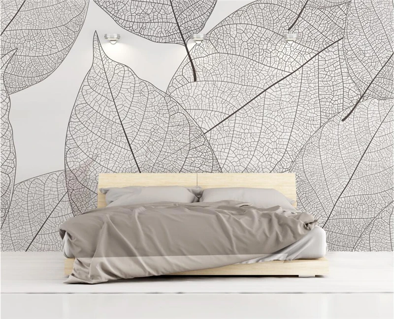 Wallpapers Youman Custom 3d Photo Wallpaper Murals Modern Minimalist Leaves Nature Murals Mural Bedroom Restaurant Decoration