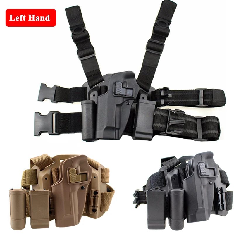 

Quick Draw Beretta M9 92 96 Left / Right Hand Leg Holster w/ Magazine Pouch Airsoft Air Gun Hunting Combat Gun Carry Holster