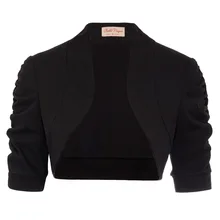 Черное болеро, болеро, для женщин, элегантное, половина рукава, для свадьбы, вечеринки, работы, офиса, болеро, светильник, кроп, открытая стежка, короткая, подходит ко всему, шаль