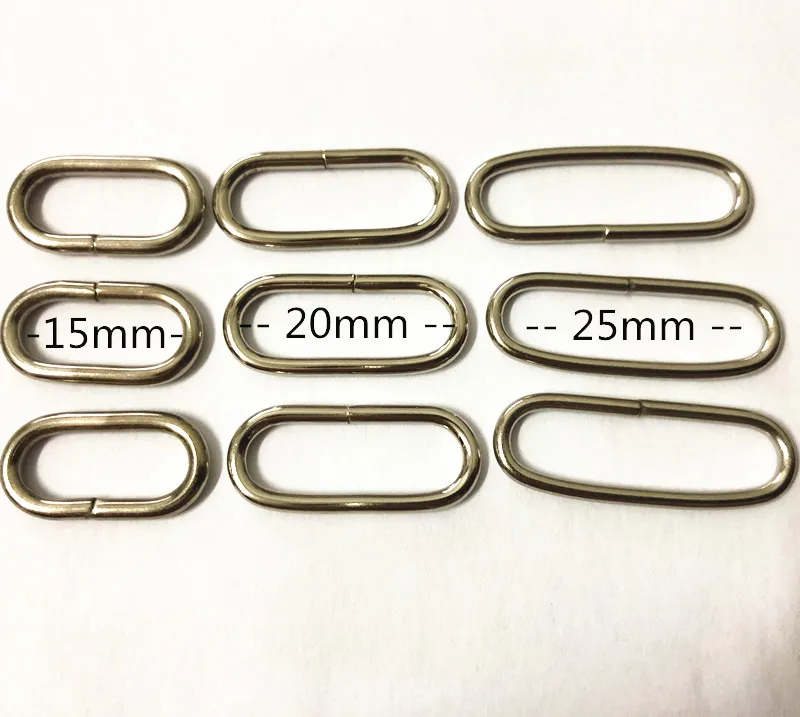 Metal O Rings Buckles for Webbing Hand Bag Strap Belt 20mm 25mm 32mm 38mm 50mm 