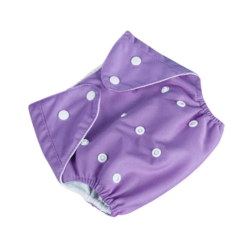 Детский подгузник для новорожденного многоразовые подгузники детские тканевые пеленки для пеленания Хлопок Моющиеся Горячие LH6s - Цвет: Фиолетовый