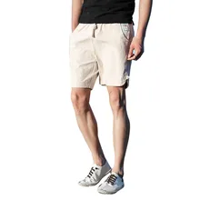 Womail Для мужчин летняя детская одежда средней длины, Повседневное эластичные наивысшего качества с эластичной резинкой на талии, модные спортивные длинными рукавами и с поясом пляжные короткие штаны W3037