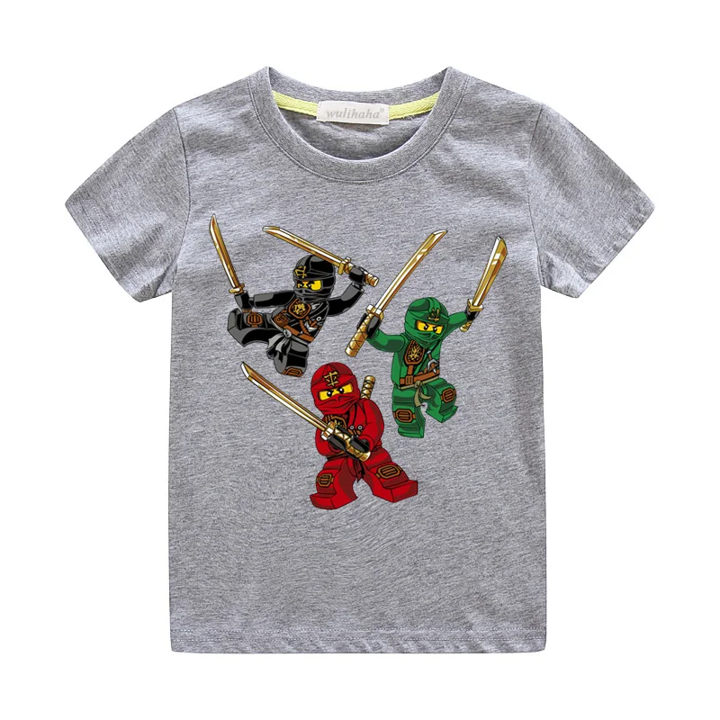 

Children Summer Ninjago T-shirts Clothing Boys Girls Short Sleeve Tees Top Costume Kids Cotton Cartoon Casual Tshirts Baby ZA010
